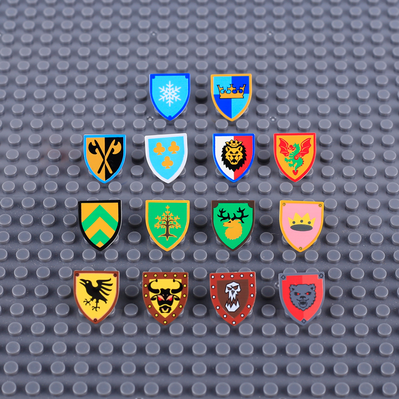2586 MOC Medieval Military Series Shield War Weapon Pack Building Blocks Soliders Action Figures Gun Accessories Brick Toys 3846