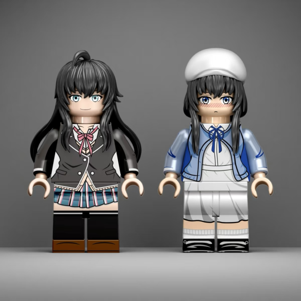 RX8301 Japanese Hatsune Miku Anime Dracule Higurashi Kagome Action Figure Building Blocks Decoration Children Gift