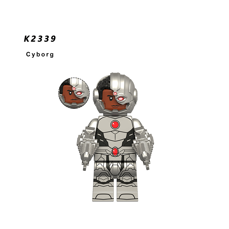 X0312 Super Heroes Marvel Justice League Minifigures Building Blocks Superman Wonder Woman Batman Aquaman Mera The Flash Cyborg Action Figures Mini Assemble Bricks Educational Toys for Children