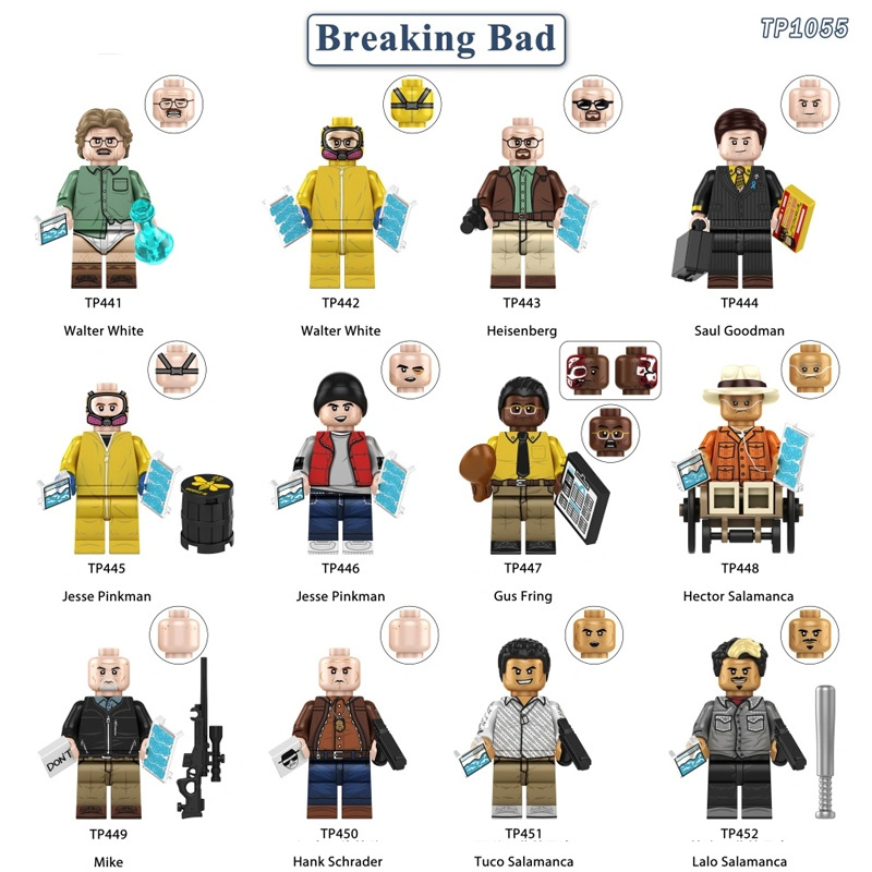 TP1055 American Movie Breaking Bad  Better Call Saul Minifigs Building Blocks Lalo Salamanca Figures Model Children Toys Boys