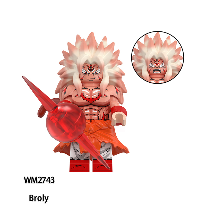 WM6186 Dragon Ball Devil Buu Bardock Gogeta Building Blocks Comic Torankusu Vegeta Turles Japanese Anime Action Gifts Toys Kids