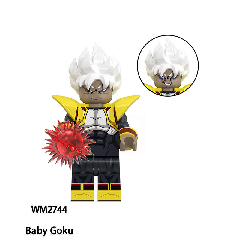 WM6186 Dragon Ball Devil Buu Bardock Gogeta Building Blocks Comic Torankusu Vegeta Turles Japanese Anime Action Gifts Toys Kids