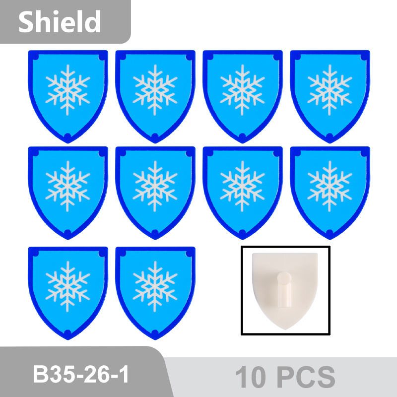 MOC Medieval Military Series Shield War Weapon Pack  Elk Building Blocks Soliders Action Figures Gun Accessories Brick Toys 3846