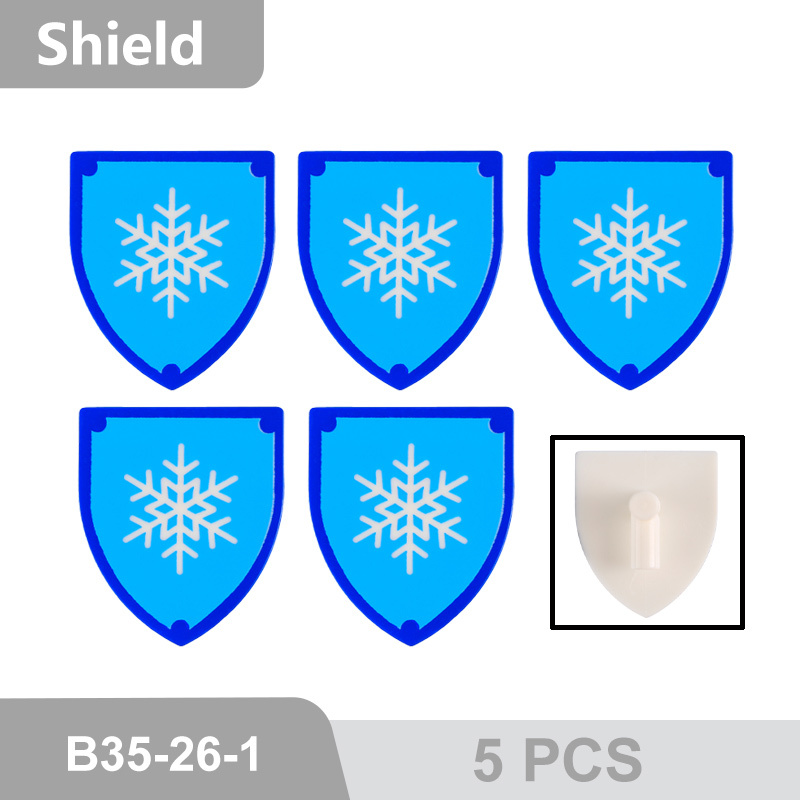 MOC Medieval Military Series Shield War Weapon Pack  Elk Building Blocks Soliders Action Figures Gun Accessories Brick Toys 3846