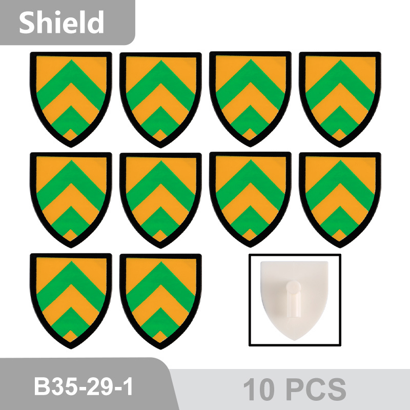 MOC Medieval Military Series Shield War Weapon Pack  Elk Building Blocks Soliders Action Figures Gun Accessories Brick Toys 3846