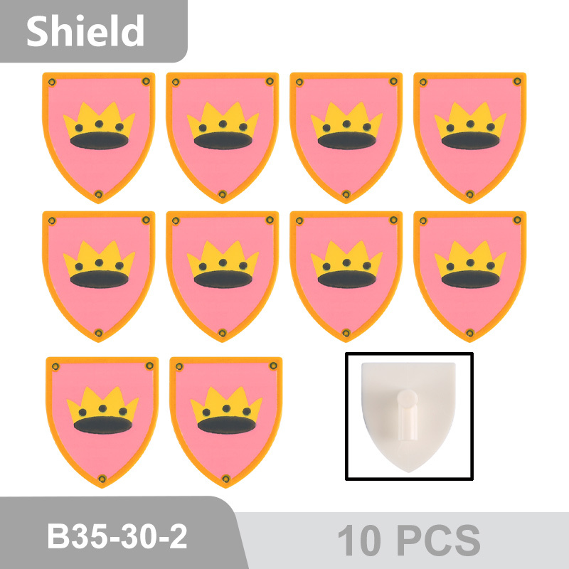 MOC Medieval Military Series Shield War Weapon Pack  Elk Building Blocks Soliders Action Figures Gun Accessories Brick Toys 3846