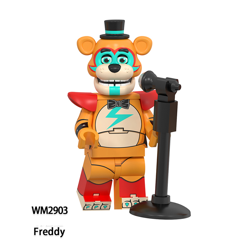 WM6206 Game Nightmare Freddy Phantom Foxy Action Figures Building Blocks Springtrap Minifigs Collection Children Birthday Gifts Toys