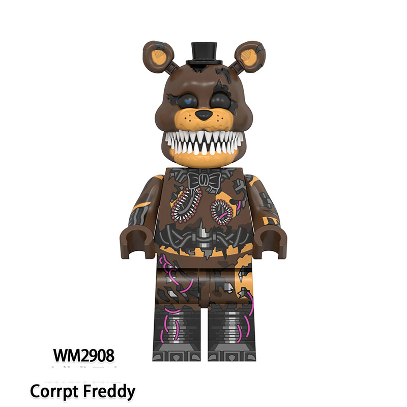 WM6206 Game Nightmare Freddy Phantom Foxy Action Figures Building Blocks Springtrap Minifigs Collection Children Birthday Gifts Toys