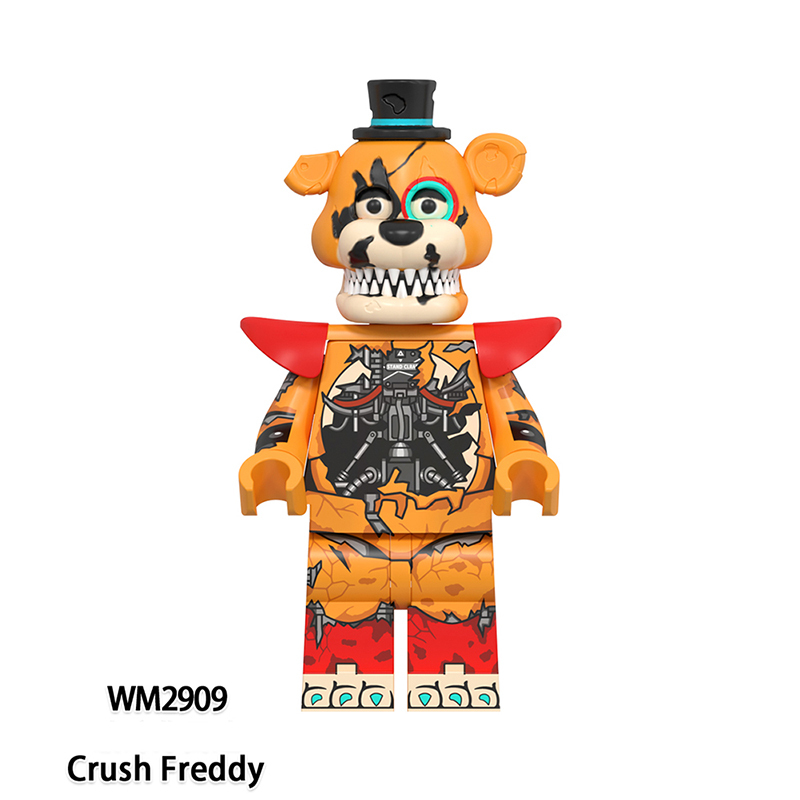 WM6206 Game Nightmare Freddy Phantom Foxy Action Figures Building Blocks Springtrap Minifigs Collection Children Birthday Gifts Toys