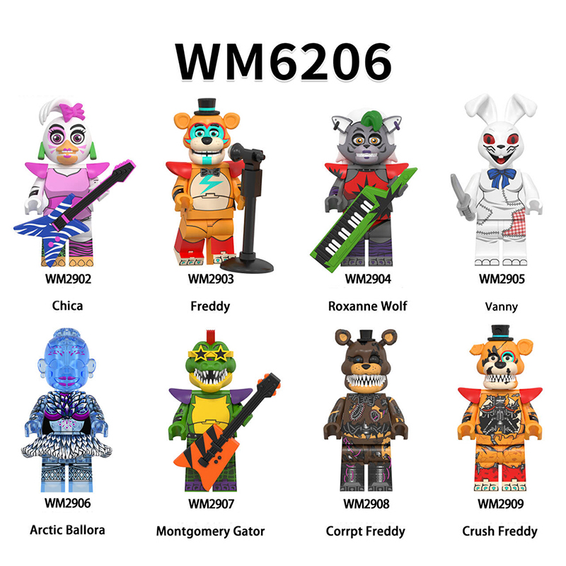 Cartoon Game Clockwork Ballora Minifigs Bricks Kids Kits Compatible