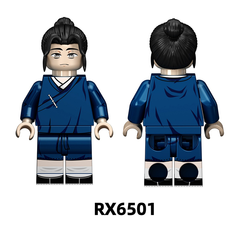 RX6001 MOC City Horror Series Chinese Stoor Dao of the Bizarre Immortal Minifigs Building Blocks Patient Outfit Building Figure  Model Ghost Toys Boys