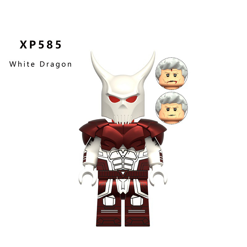 KT1079 American DC Marvel Movie Peacemaker Minifigs Building Blocks Blue Dragon Vigilante Emilia Harcourt Action Figures Model Children Toys Boys