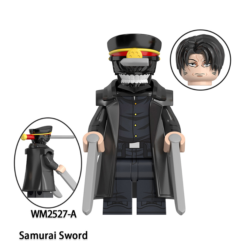 Chainsaw Man Anime Series Minifigs Bricks Accessories Weapon Chain Toy