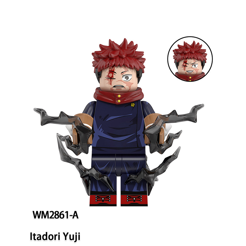 WM6201 Naruto Zenin Maki Japanese Anime Action Figure Tsukumo Yuki Ryomen Sukuna Bricks Minifigs Children Gifts Boys Toys