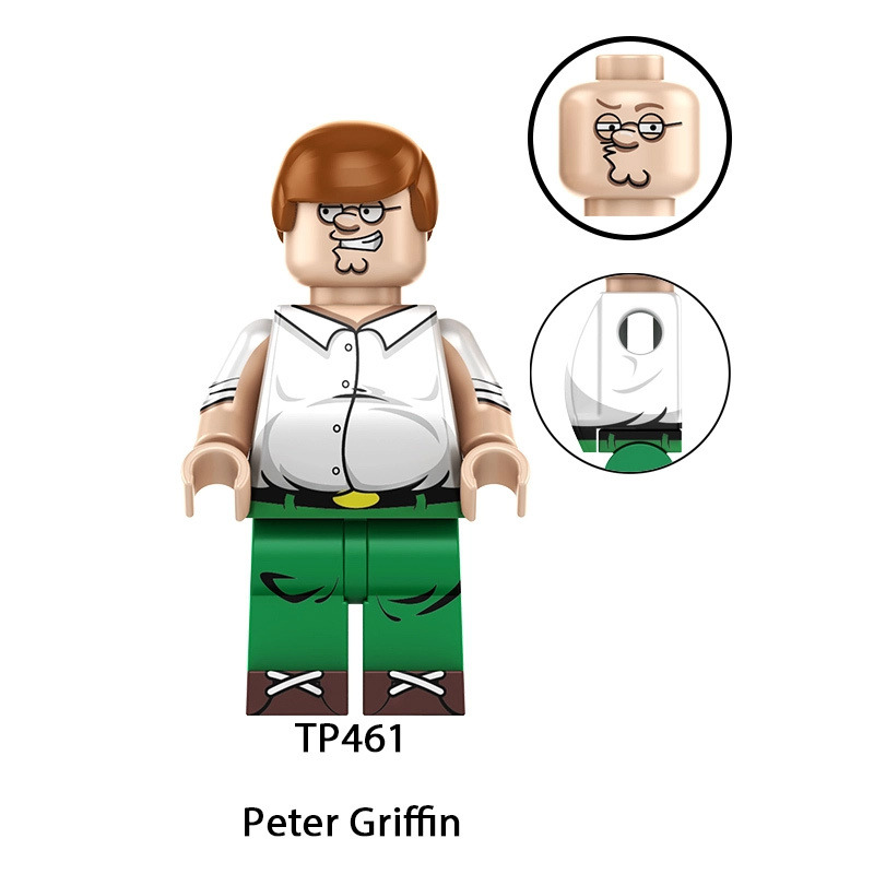 TP1057 Series Family Guy Mini Anime Frieren Action Figure Peter Griffin Building Blocks Meg Stewie Lois  Joe Children Gift Toys