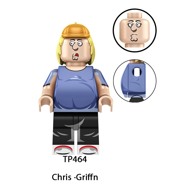 TP1057 Series Family Guy Mini Anime Frieren Action Figure Peter Griffin Building Blocks Meg Stewie Lois  Joe Children Gift Toys