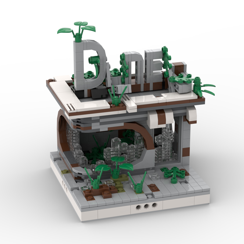 MOC City Series Medival Castle Building Blocks Village Street Flag Model Tree Map Military Knight Accessories Parts Toys Gift