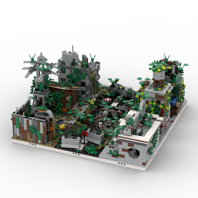 MOC City Series Medival Castle Building Blocks Village Street Flag Model Tree Map Military Knight Accessories Parts Toys Gift