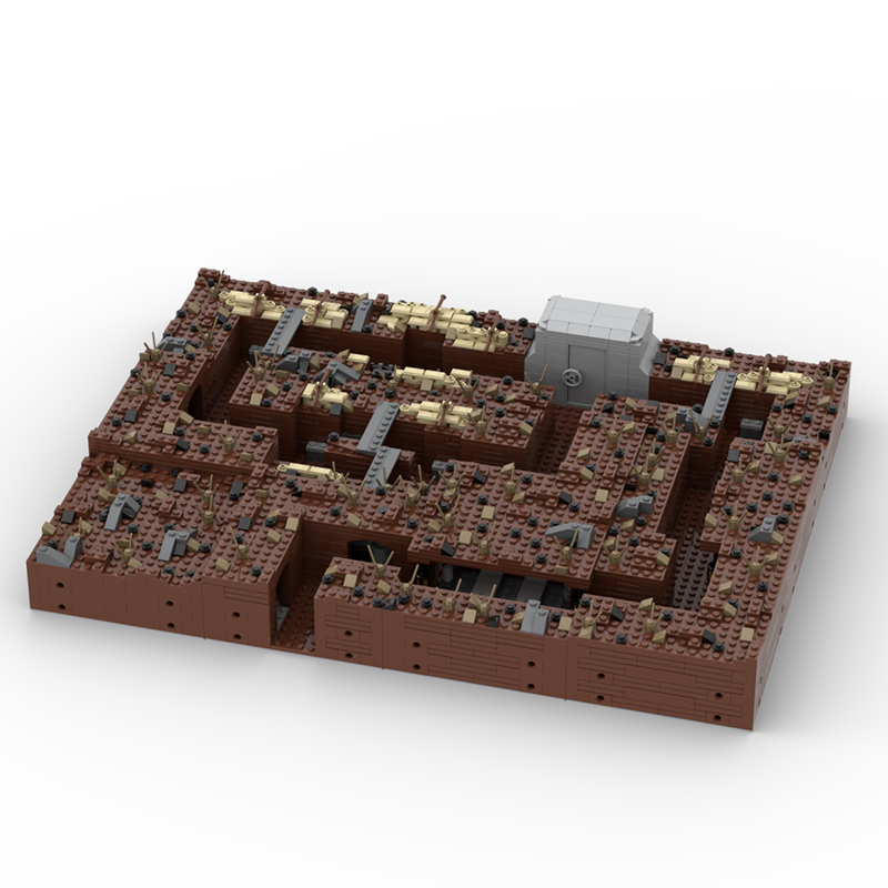 Popular City Street View Model MOC Building Block A Destroyed Big City Modular Technology Gifts Holiday Assemble Child Toys Suit