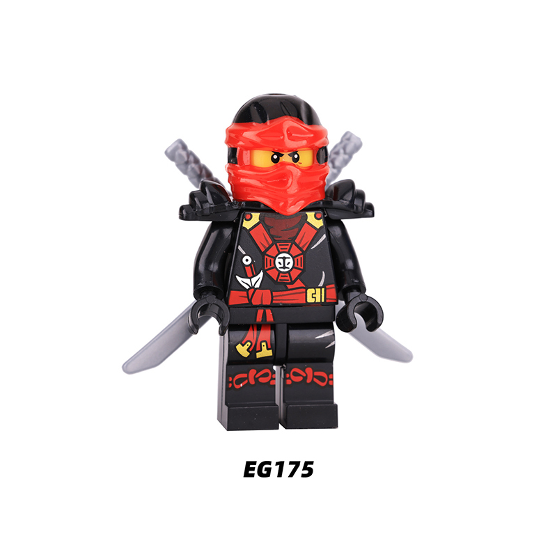  EG181-186 Phantom Ninja Game Series Weapon Minifigs Building Blocks Accessories Shield Sword Lloyd Nya Smith Compatible Toys Boys