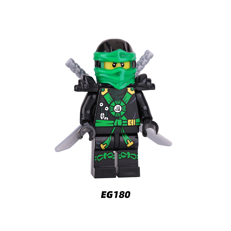  EG181-186 Phantom Ninja Game Series Weapon Minifigs Building Blocks Accessories Shield Sword Lloyd Nya Smith Compatible Toys Boys
