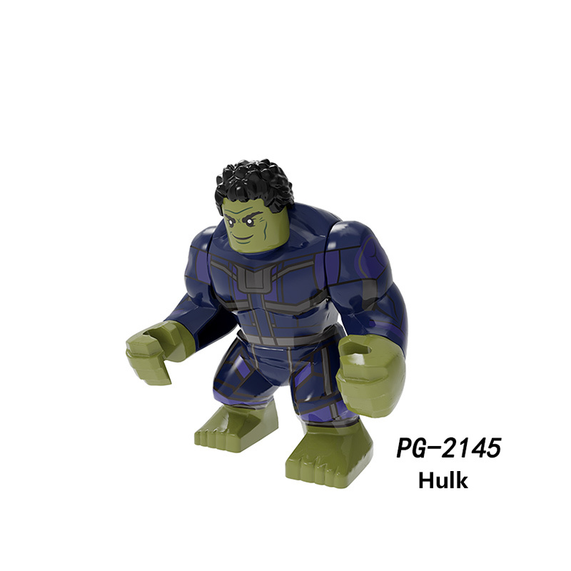 AF342-355  America Disney Marvel superhero series Rhino Zombie Hulk DC Comics Minifigurs Building Blocks Avengers Thanos Action Iron Models Toys Gift