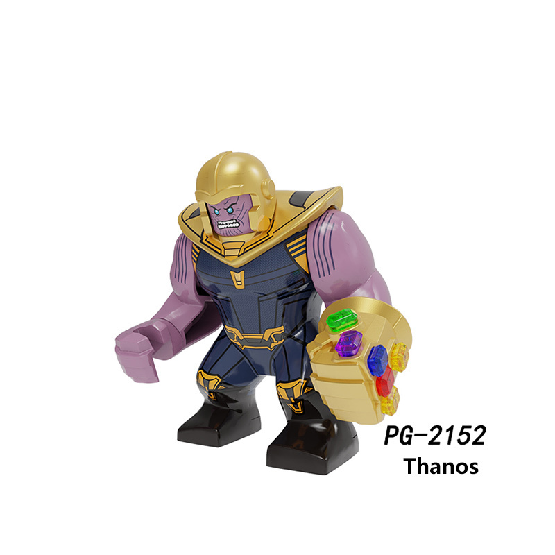 AF342-355  America Disney Marvel superhero series Rhino Zombie Hulk DC Comics Minifigurs Building Blocks Avengers Thanos Action Iron Models Toys Gift