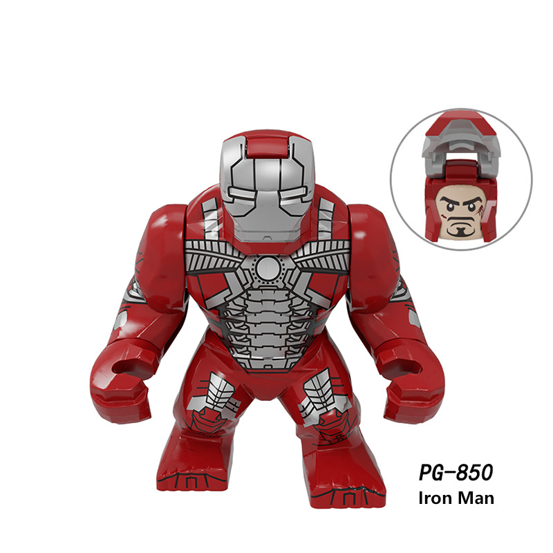 PG8260 America Marvel superhero Black Panther Hulk DC Comics Minifigurs Building Blocks Iron Patriot Captain America Action Iron Models Toys Gift
