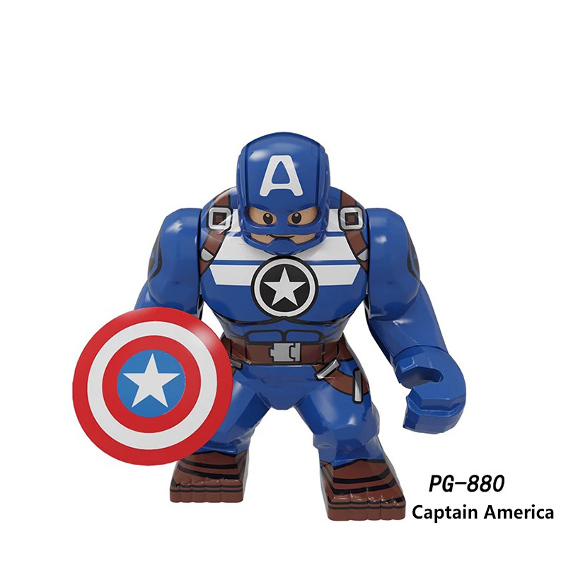 PG8262 America Marvel superhero Black Groot Red Hulk DC Comics Minifigurs Building Blocks Iron Man Captain America Action Iron Models Toys Gift