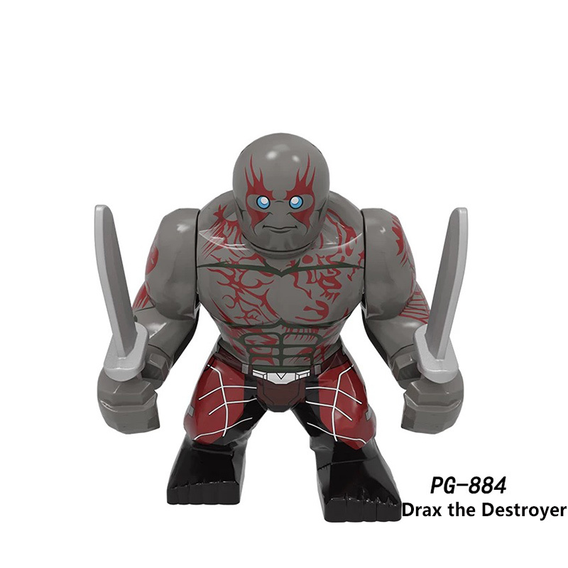 PG8262 America Marvel superhero Black Groot Red Hulk DC Comics Minifigurs Building Blocks Iron Man Captain America Action Iron Models Toys Gift