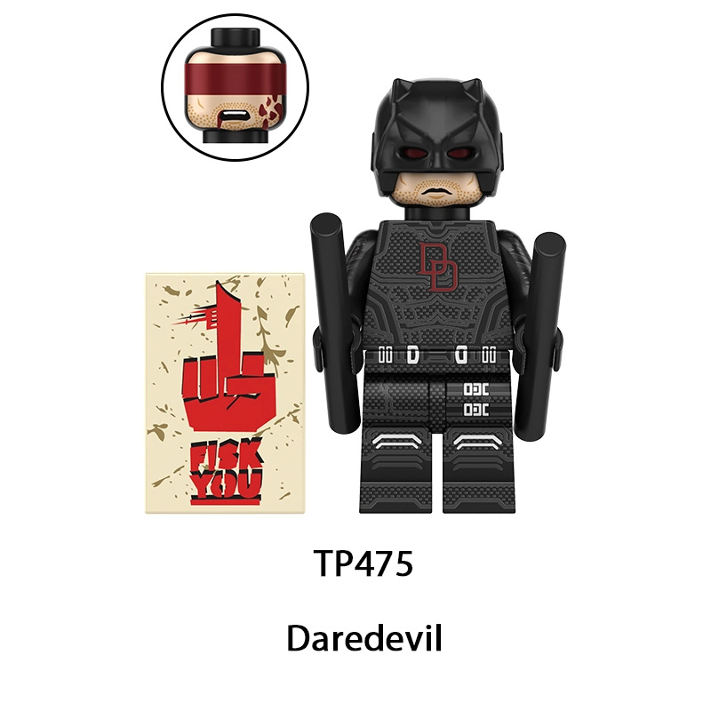 TP1058 Marvel DC Super Hero Marvel  Action Figures Jessica Jones Iron Fist Daredevil Minifigs Building Blocks Punisher Toys Children Gifts