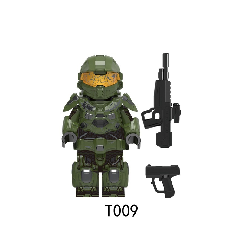 GP801 Game for Peace Power Mecha Minifigs Building Blocks Character Power Mech Weapon Gun Knife Bag Accessories Toys Gift