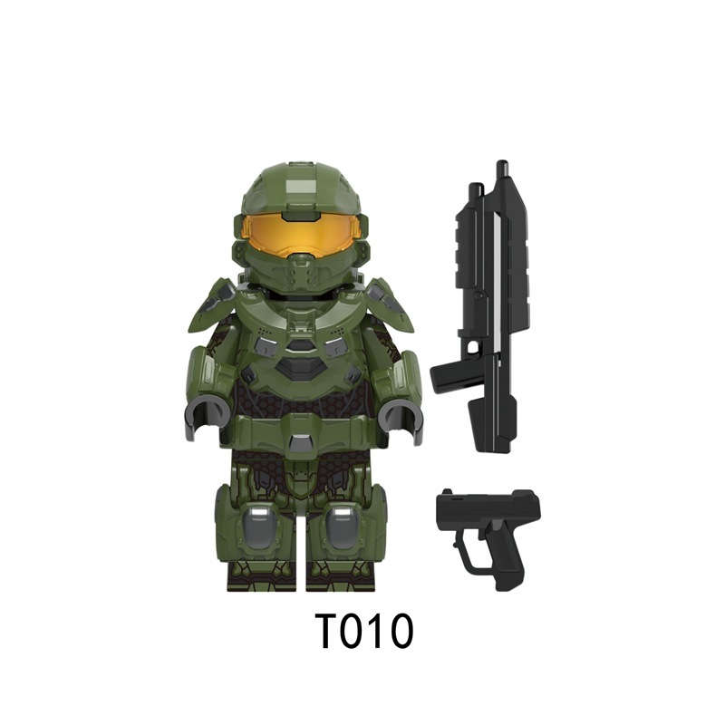 GP801 Game for Peace Power Mecha Minifigs Building Blocks Character Power Mech Weapon Gun Knife Bag Accessories Toys Gift