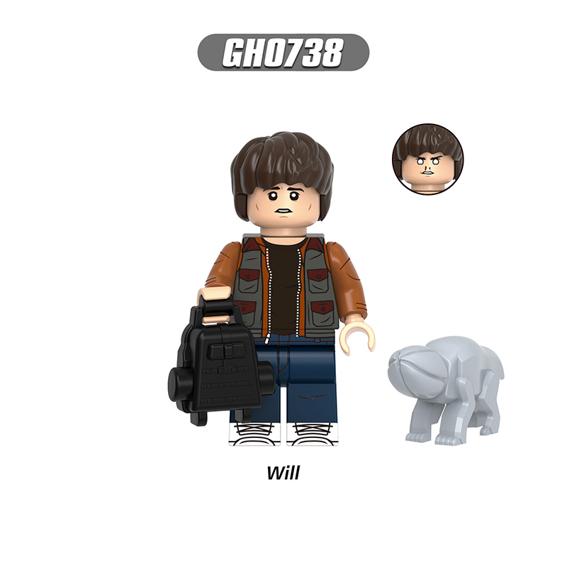 G0194 Stranger Things Series Minifigs Building Blocks Hopper Vecna Cartoon Eleven Papa Billy Erica Figures Models Toys Gifts Children