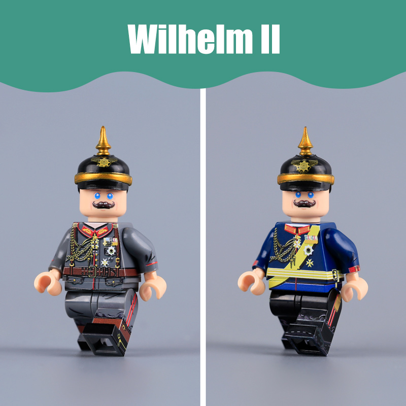 WW1 Wilhelm II German Emperor Minifigure Historical Leader Toy