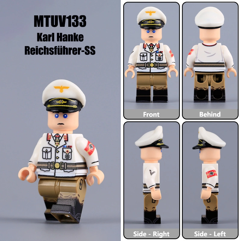 German Office RWW2 Karl Hanke German SS Commander Minifigure Compatible