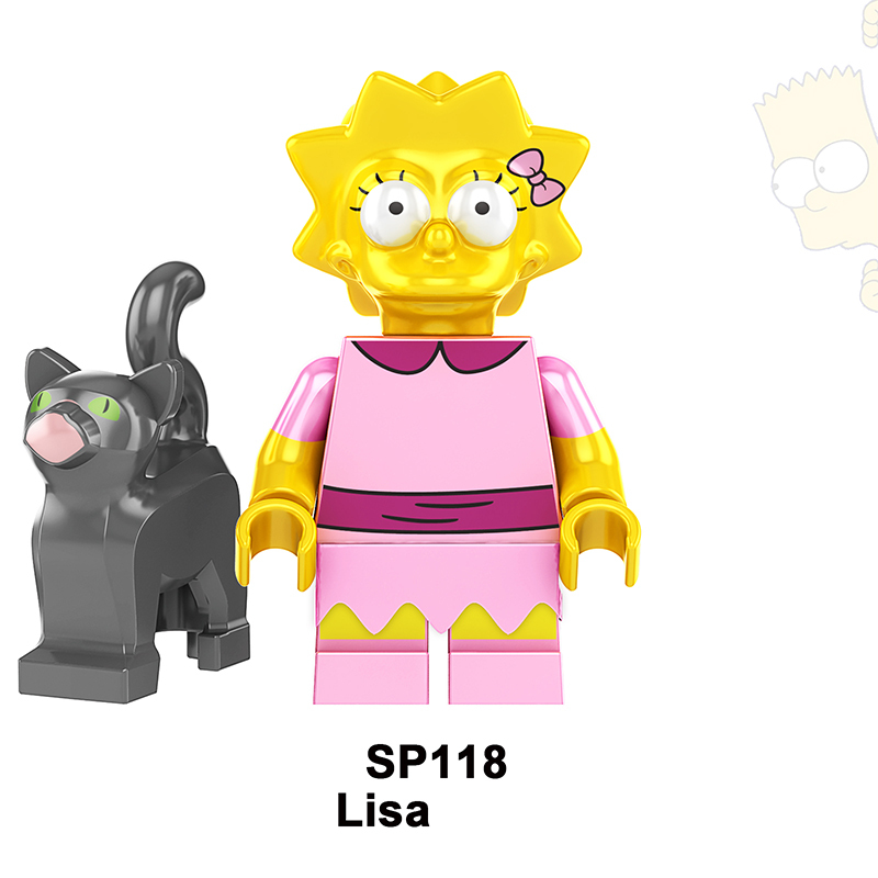 KF139 KF519-524 MOC American Cartoon The Simpsons Minifigs Buildiing Blocks Marge Homer Action Figure Toys Gift Children SP10-133