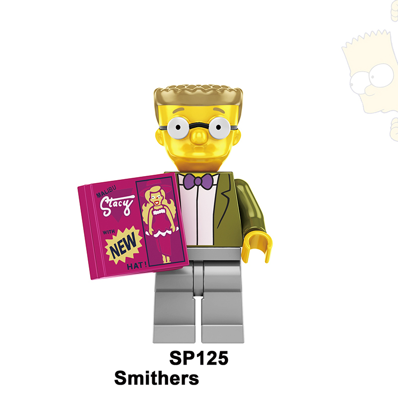 KF139 KF519-524 MOC American Cartoon The Simpsons Minifigs Buildiing Blocks Marge Homer Action Figure Toys Gift Children SP10-133
