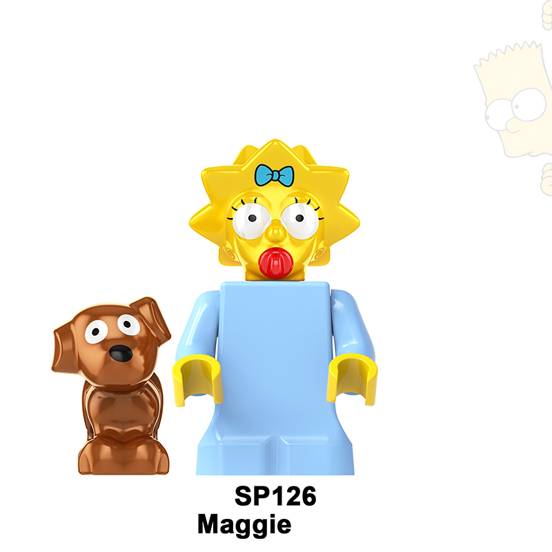 KF139 KF519-524 MOC American Cartoon The Simpsons Minifigs Buildiing Blocks Marge Homer Action Figure Toys Gift Children SP10-133
