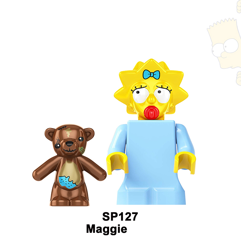 KF139 KF519-524 MOC American Cartoon The Simpsons Minifigs Buildiing Blocks Marge Homer Action Figure Toys Gift Children SP10-133