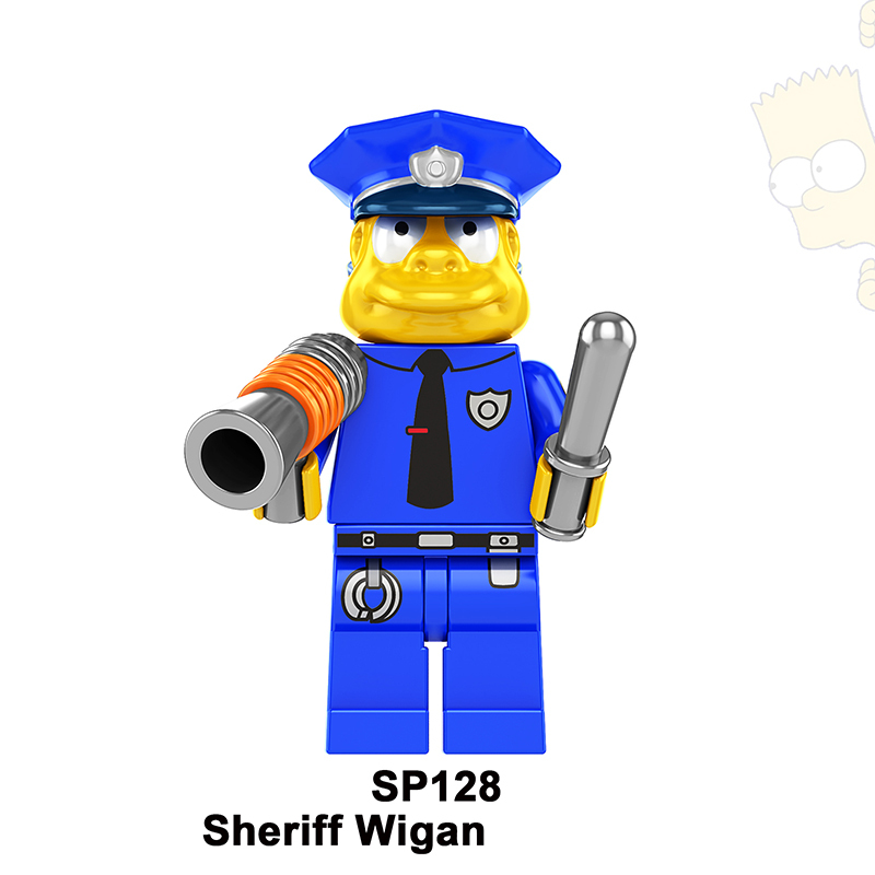 KF139 KF519-524 MOC American Cartoon The Simpsons Minifigs Buildiing Blocks Marge Homer Action Figure Toys Gift Children SP10-133