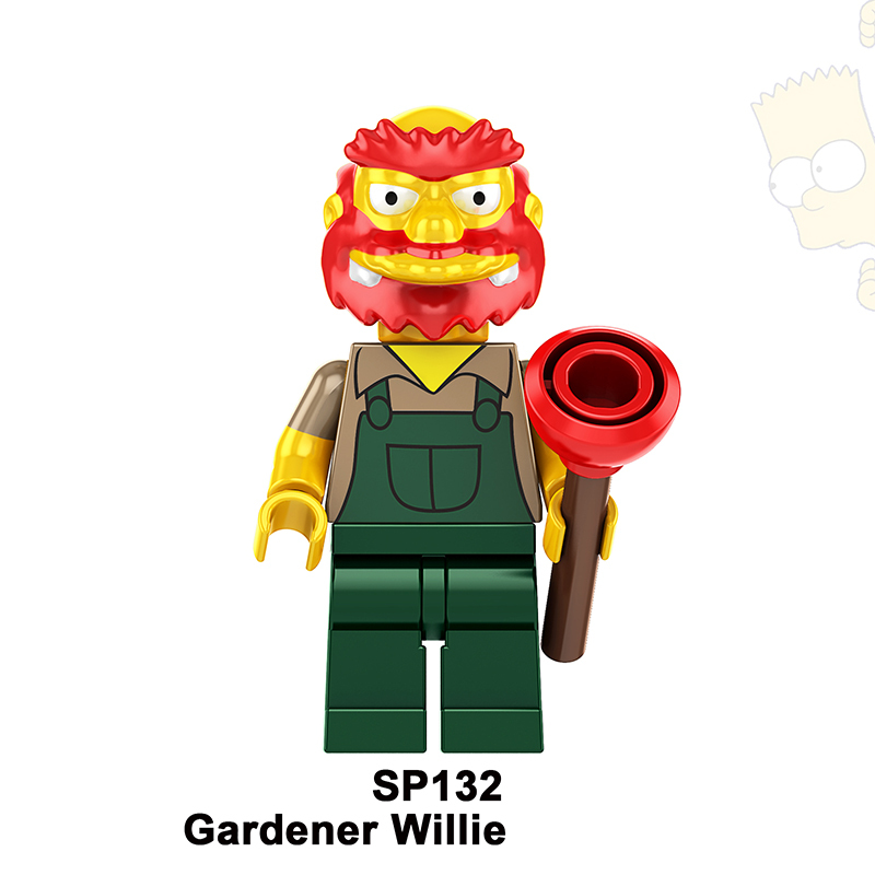 KF139 KF519-524 MOC American Cartoon The Simpsons Minifigs Buildiing Blocks Marge Homer Action Figure Toys Gift Children SP10-133