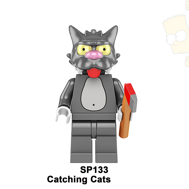 KF139 KF519-524 MOC American Cartoon The Simpsons Minifigs Buildiing Blocks Marge Homer Action Figure Toys Gift Children SP10-133