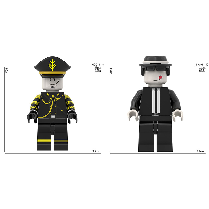911-13 911-14 911-15 Game Roblox Brainrot Action Figures Games Building Blocks Goat Monster Cartoon Hallownest Children Toys Halloween Gifts