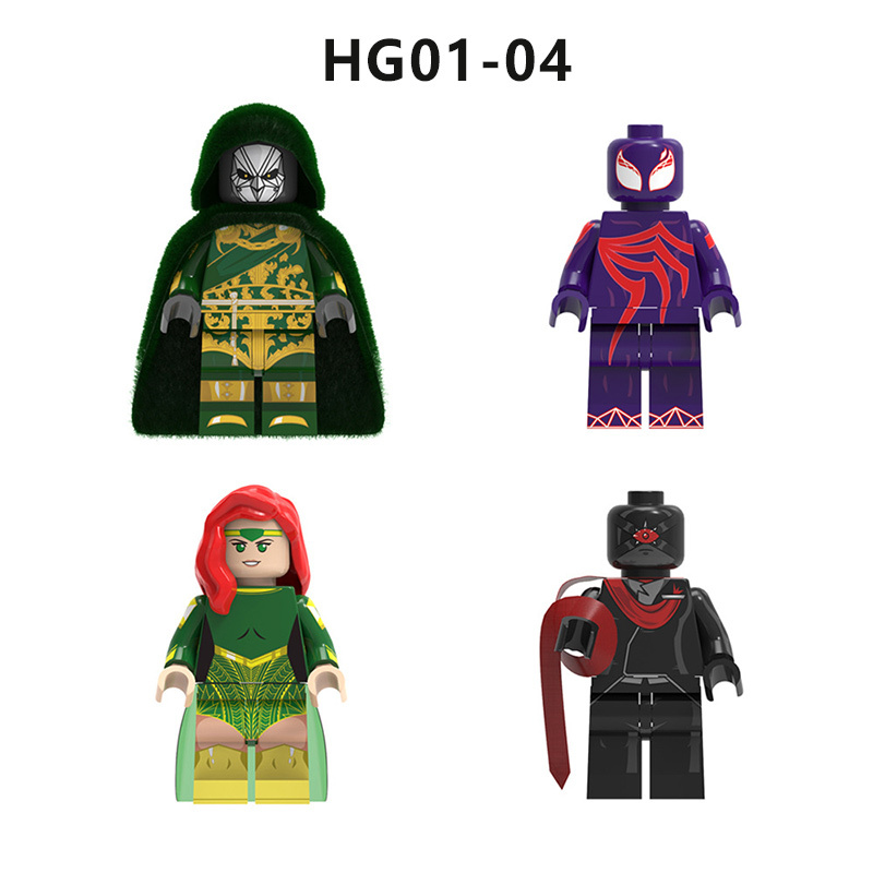 G0141 Marvel Superhero Human Torch Mister Fantastic Action Figures Building Blocks DC Comics Invisible Woman Minifigs Blocks Children Toys Gifts