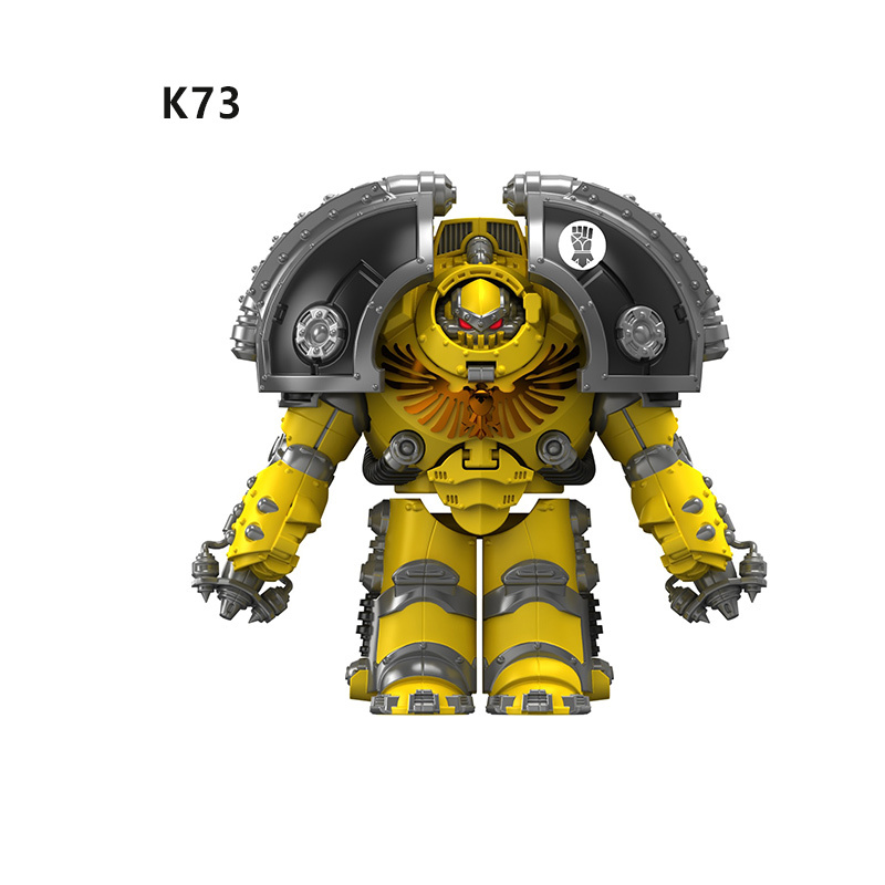 MK40 British Game Ultramarines Warhammer K71 Angels Minifigs Building Blocks Warrior Ultramarines Imperial Armour Helmet Toys Gift Boy