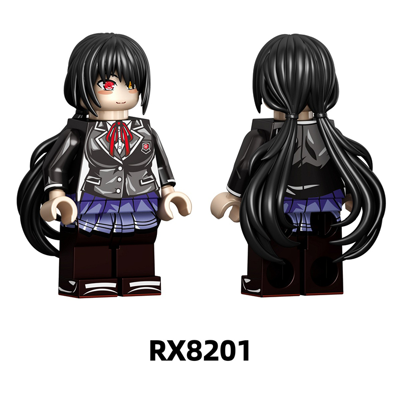 RX8001-8003 Japanese Anime Yahari Ore no Seishun Love Comedy wa Machigatteiru Action Figure Building Blocks Sakurajima Mai Children Gift