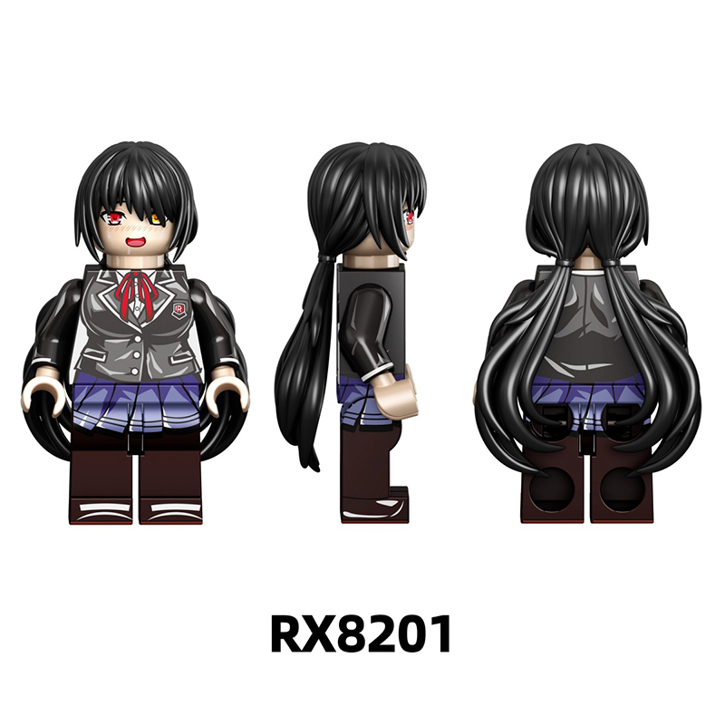 RX8001-8003 Japanese Anime Yahari Ore no Seishun Love Comedy wa Machigatteiru Action Figure Building Blocks Sakurajima Mai Children Gift