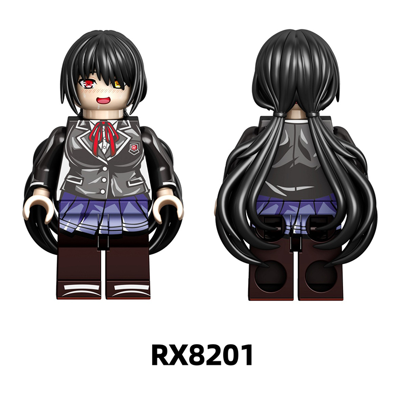 RX8001-8003 Japanese Anime Yahari Ore no Seishun Love Comedy wa Machigatteiru Action Figure Building Blocks Sakurajima Mai Children Gift