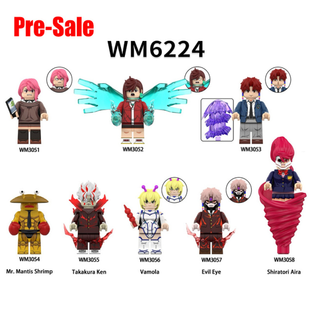 Anime Series Bold Minifig Takakura Ken Shiratori Aira Character Building Blocks MOC Compatible Bricks Collectible Toy Gift WM6224